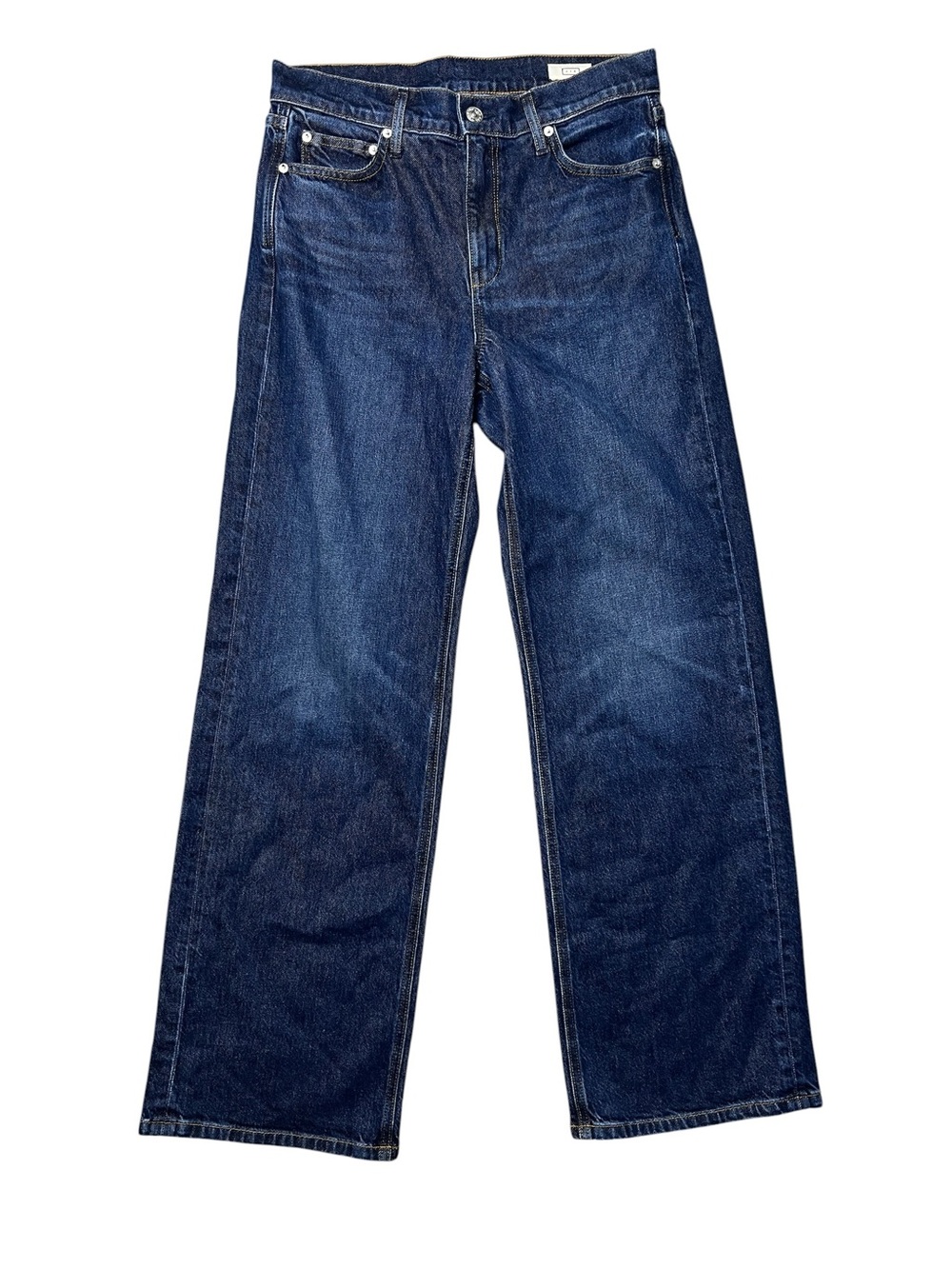 AYR Relaxed Wide Relaxed Straight-Leg Jeans in Dark Blue Men’s Waist Size 29